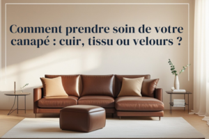 Comment prendre soin de votre canapé : cuir, tissu ou velours ?